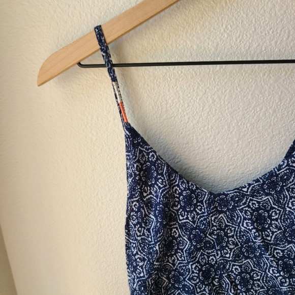 Hem & Thread Blue Boho Strappy Tassel Maxi Dress - Picture 3 of 6